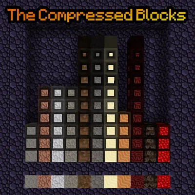 The Compressed Blocks — Minecraft mod, rasm 1