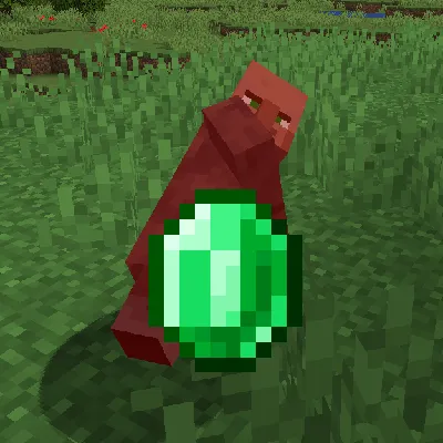 Villagers Drop Emeralds on Death — Minecraft mod, rasm 1