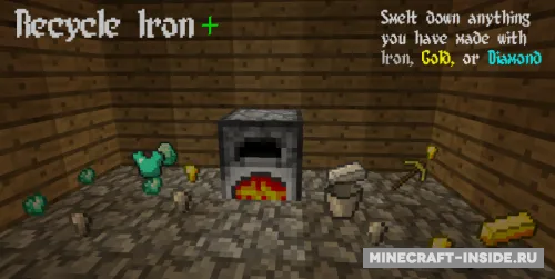 Recycle Iron — Minecraft mod, rasm 1