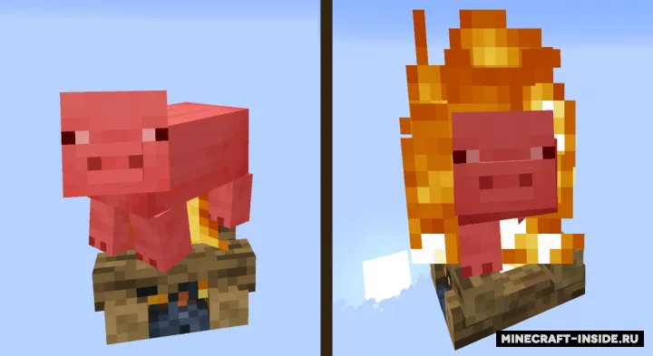 Camp Fires Cook Mobs — Minecraft mod, rasm 2