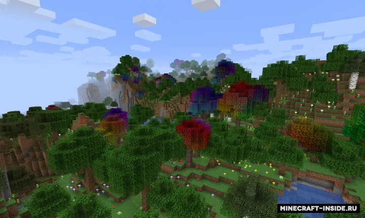 Rainbow Oak Trees 2 — Minecraft mod, rasm 2