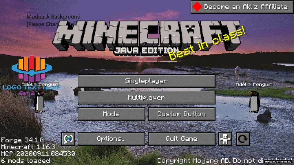 Menu Companions — Minecraft mod, rasm 3