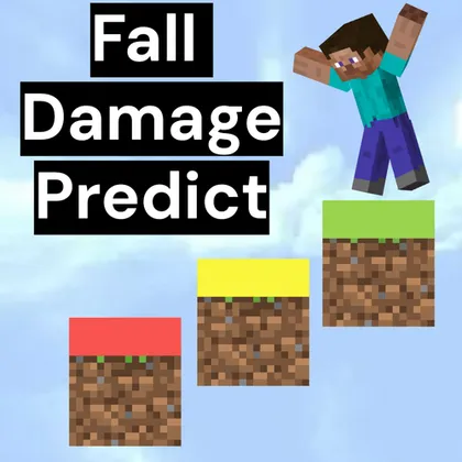 Fall Damage Predict — Minecraft mod, rasm 1