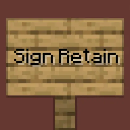 Sign Retain — Minecraft mod, rasm 1
