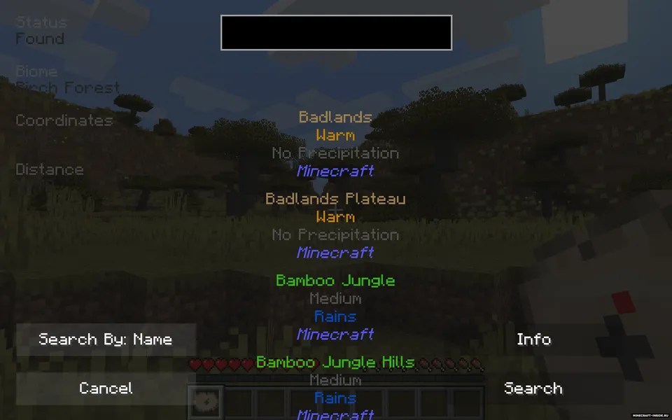 Biome Locator — Minecraft mod, rasm 2