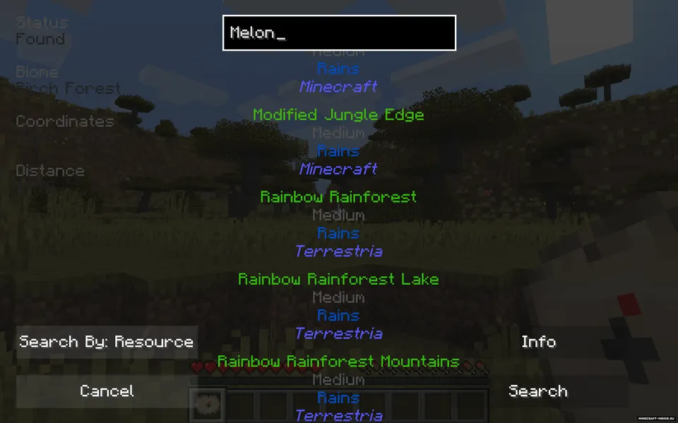Biome Locator — Minecraft mod, rasm 3