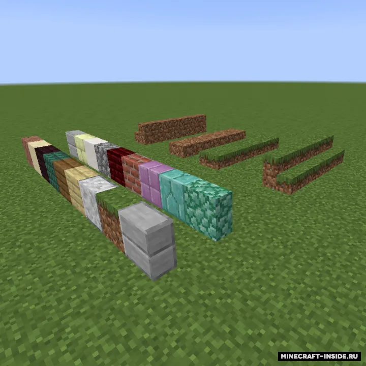 Extended Slabs + — Minecraft mod, rasm 2