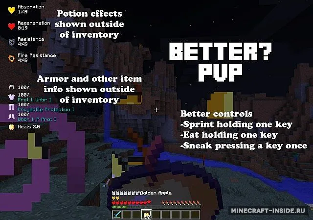 Better PvP — Minecraft mod, rasm 2