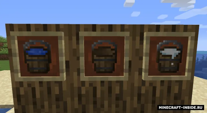 Wooden Buckets — Minecraft mod, rasm 2