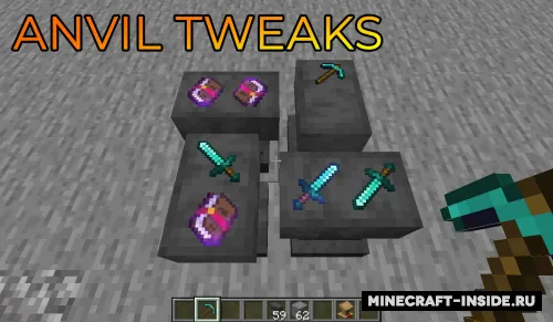 Anvil Tweaks — Minecraft mod, rasm 1