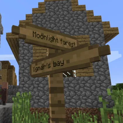 Signpost — Minecraft mod, rasm 1