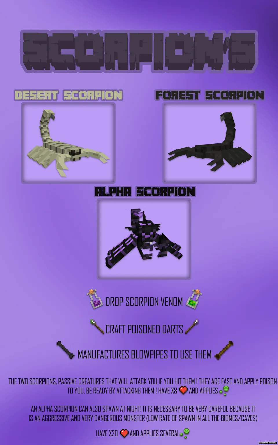 Scorpion's — Minecraft mod, rasm 2