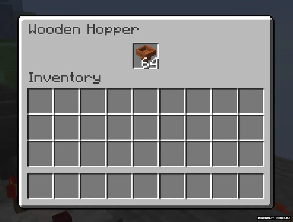 Wooden Hopper — Minecraft mod, rasm 2