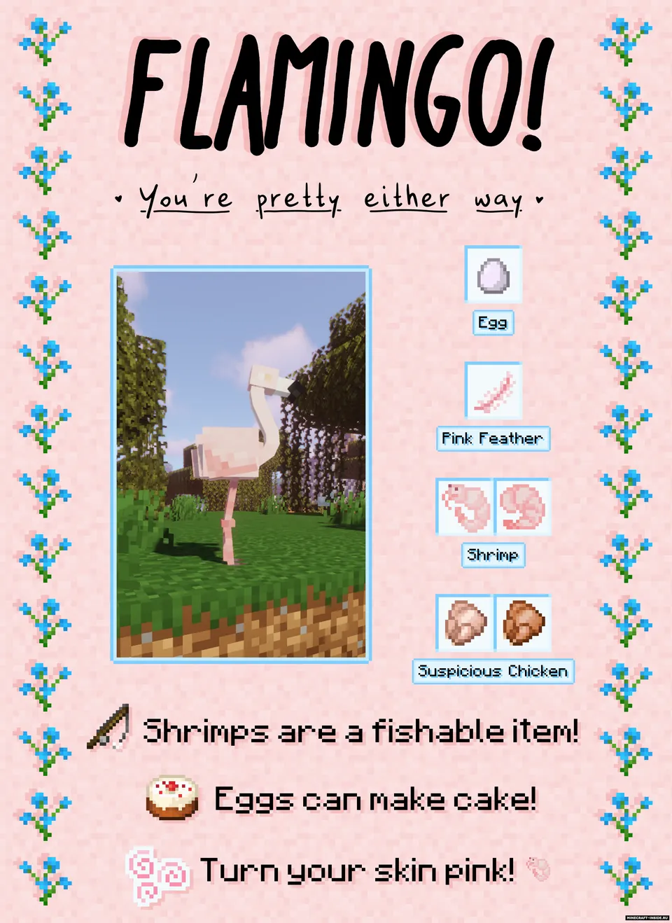 Flamingo, oh, oh, oh... — Minecraft mod, rasm 3