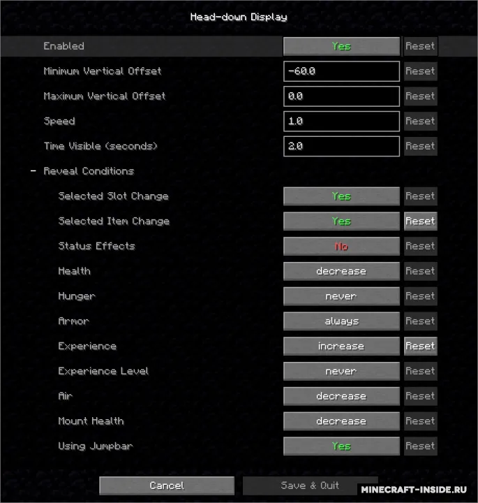 Head-down Display — Minecraft mod, rasm 2