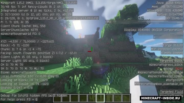 OptiForge — Minecraft mod, rasm 2