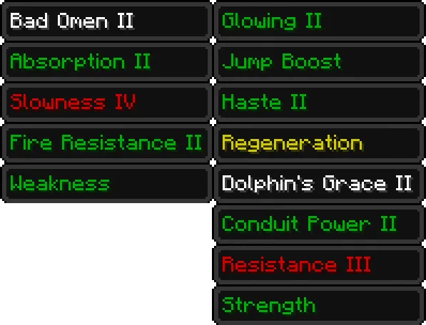 Compact Status Effects — Minecraft mod, rasm 2