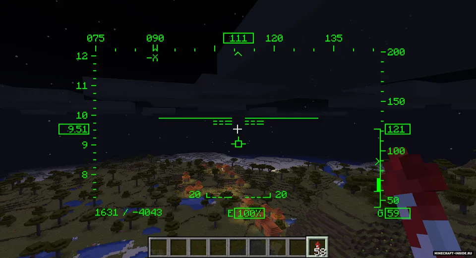 FlightHUD — Minecraft mod, rasm 4
