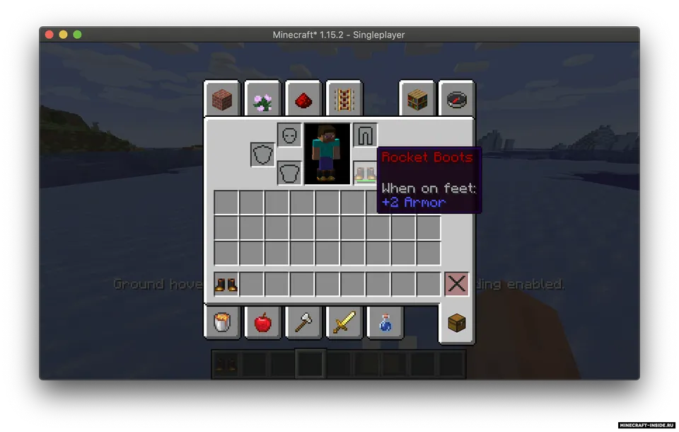 Rocket Boots — Minecraft mod, rasm 2