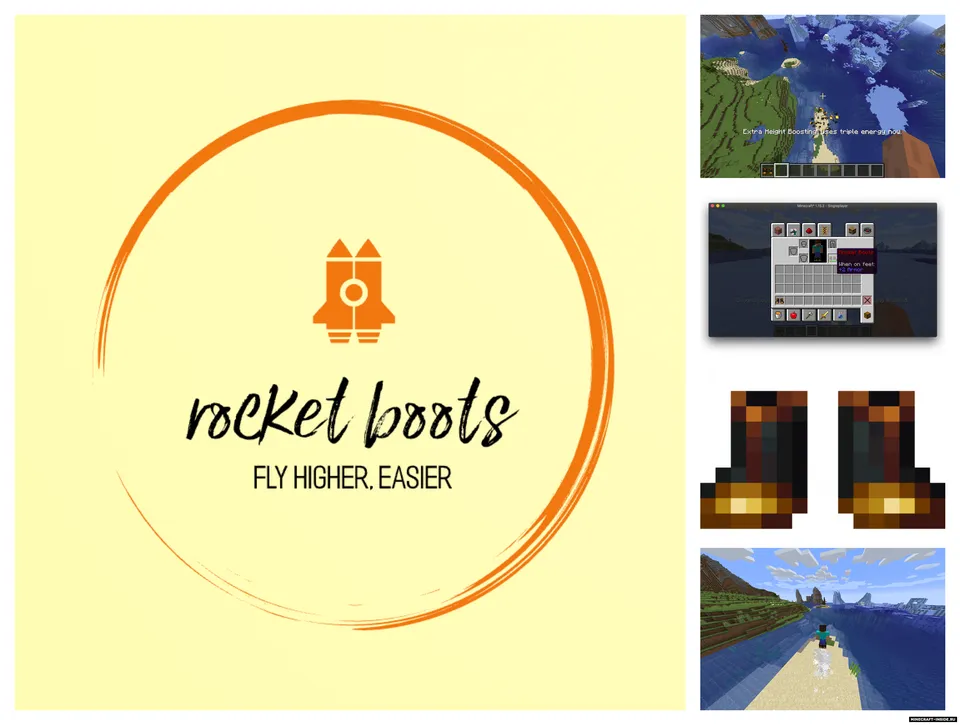 Rocket Boots — Minecraft mod, rasm 3