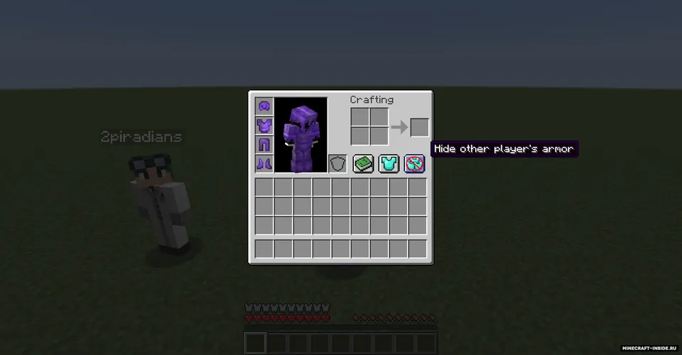 Hide Armor — Minecraft mod, rasm 2
