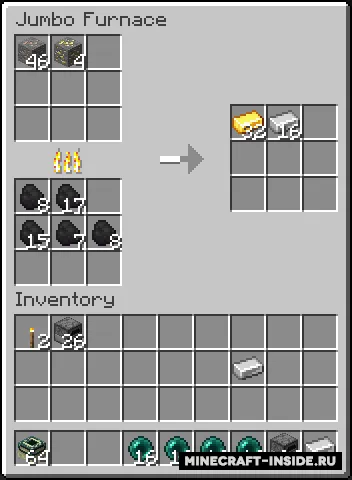 Jumbo Furnace — Minecraft mod, rasm 2