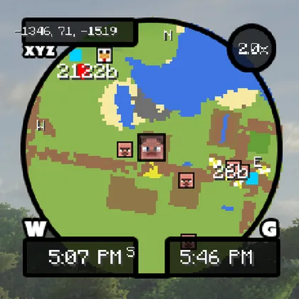 Roman Minimap — Minecraft mod, rasm 1