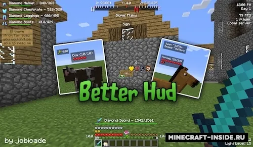 Better HUD — Minecraft mod, rasm 1