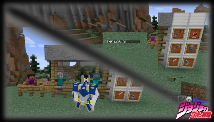 Steve's Bizarre Adventure — Minecraft mod, rasm 1
