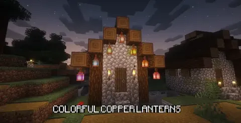 Colorful Copper Lanterns