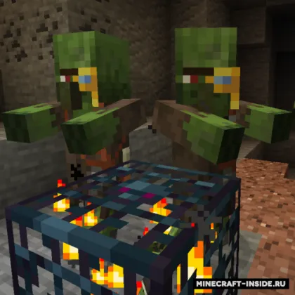 Zombie Villagers From Spawner — Minecraft mod, rasm 1