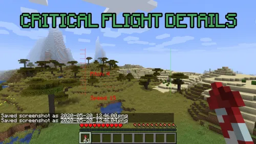 Critical Flight Details — Minecraft mod, rasm 1