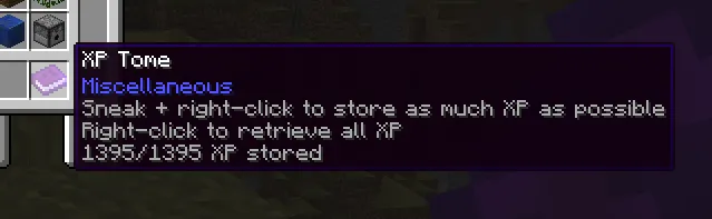 XP Tome — Minecraft mod, rasm 2