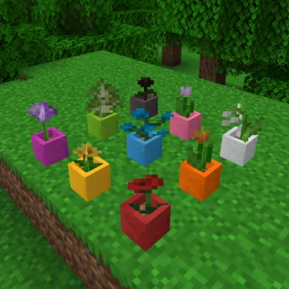 Dyeable Flower Pots — Minecraft mod, rasm 1