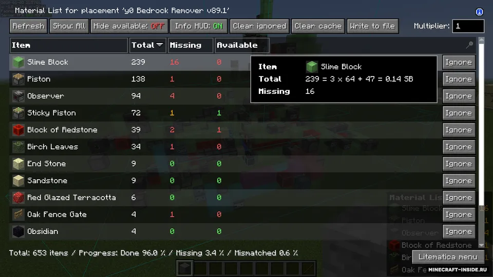 Litematica — Minecraft mod, rasm 5