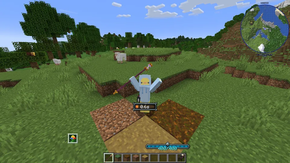 Flower Field Spell — Minecraft mod, rasm 2