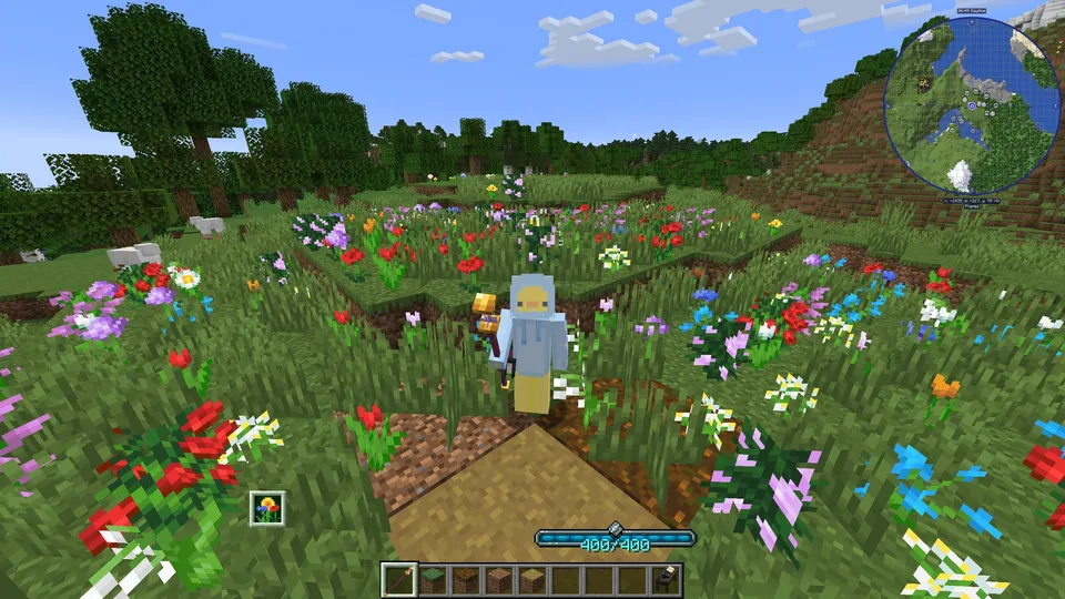 Flower Field Spell — Minecraft mod, rasm 3