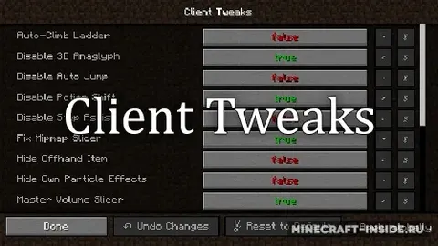 Client Tweaks