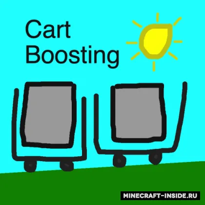Cart Boosts — Minecraft mod, rasm 1