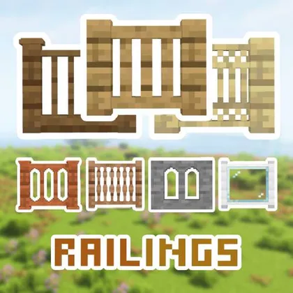 Decorative Railings — Minecraft mod, rasm 1