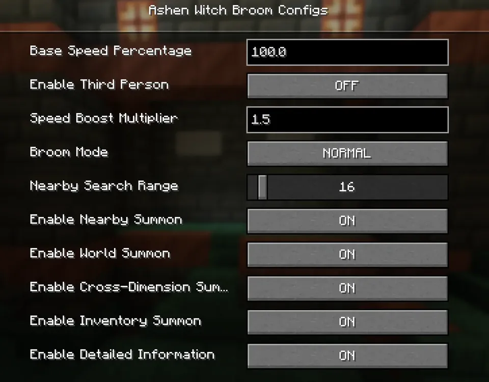 Ashen Witch Broom — Minecraft mod, rasm 5