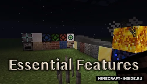 Essential Features — Minecraft mod, rasm 1
