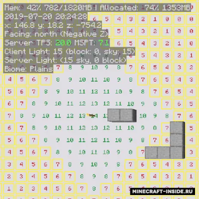 MiniHUD — Minecraft mod, rasm 1