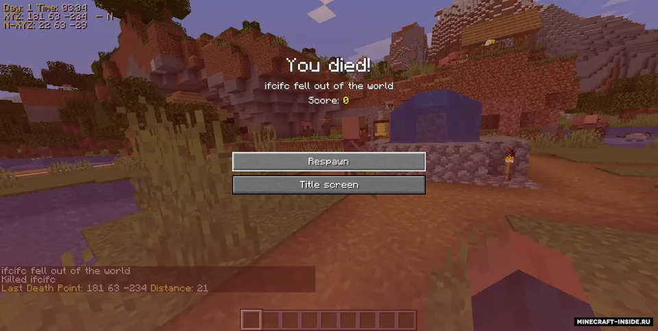 GameInfo — Minecraft mod, rasm 3