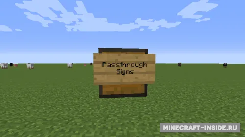 Passthrough Signs — Minecraft mod, rasm 1