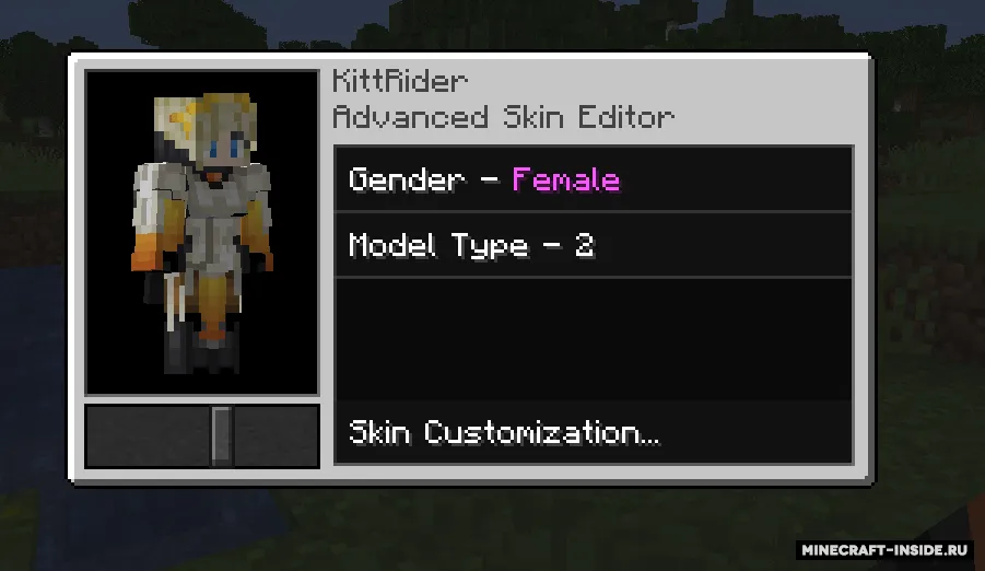 Advanced Skin Customization — Minecraft mod, rasm 4