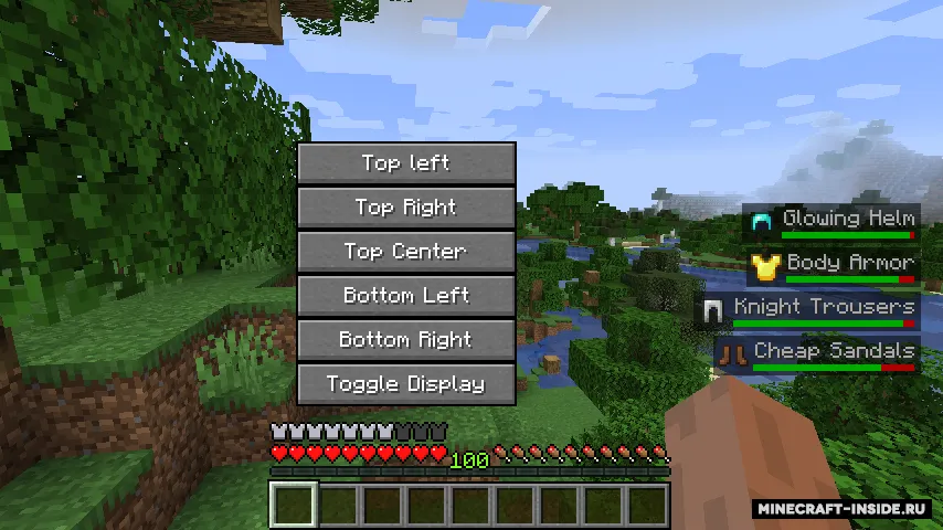 Armor Item Overlay — Minecraft mod, rasm 3