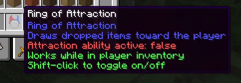 Ring of Attraction — Minecraft mod, rasm 2