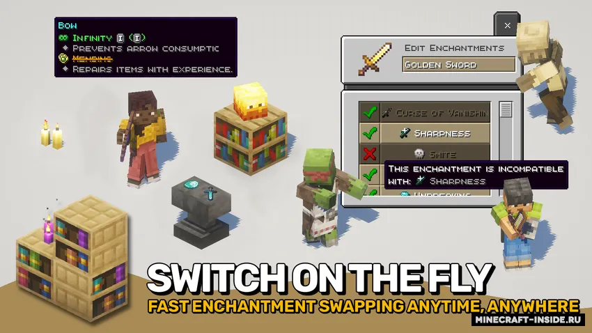 Enchantment Switch — Minecraft mod, rasm 2
