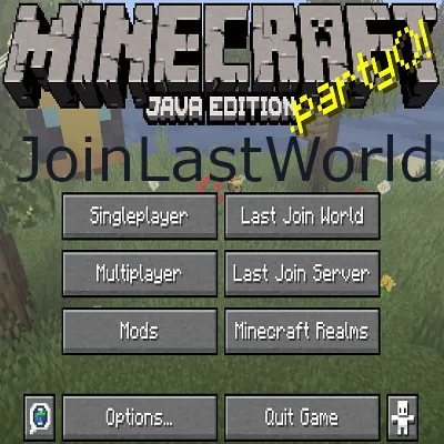 JoinLastWorld — Minecraft mod, rasm 1